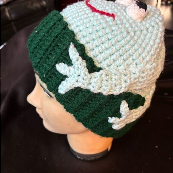 NEW Hand Crocheted Adult Frog Hat - Picture 10 of 10